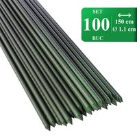 Set 20 suporti/araci metal verde 120x1.1